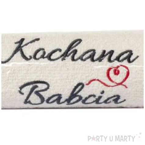 recznik z haftem kochana babcia giftmania