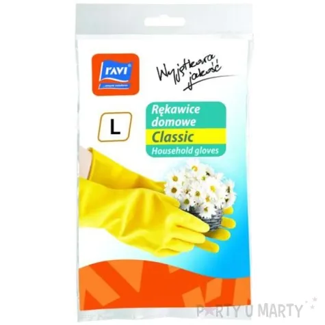 rekawice domowe classic zolty ravi rozmiar l
