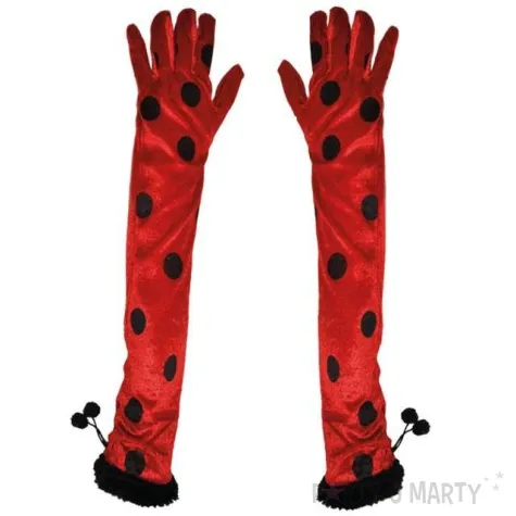 rekawiczki biedronka long funnyfashion 60 cm