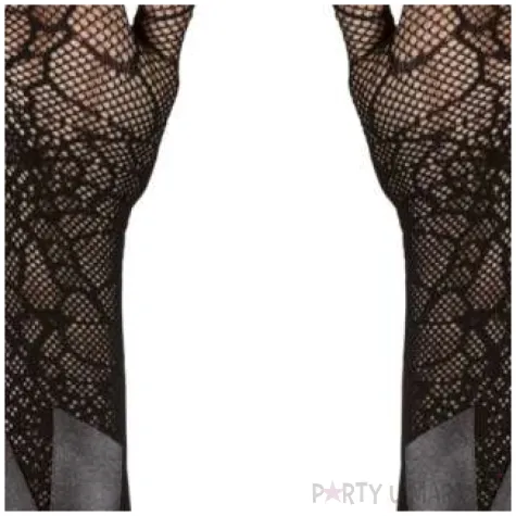 rekawiczki czaszka i pajeczyny czarne widmann