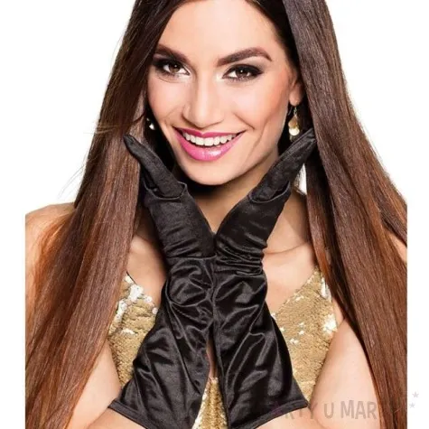 rekawiczki dlugie czarne boland 40 cm