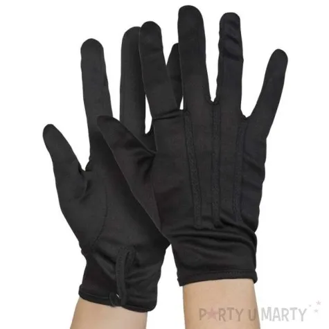 rekawiczki eleganckie z guziczkiem czarne boland