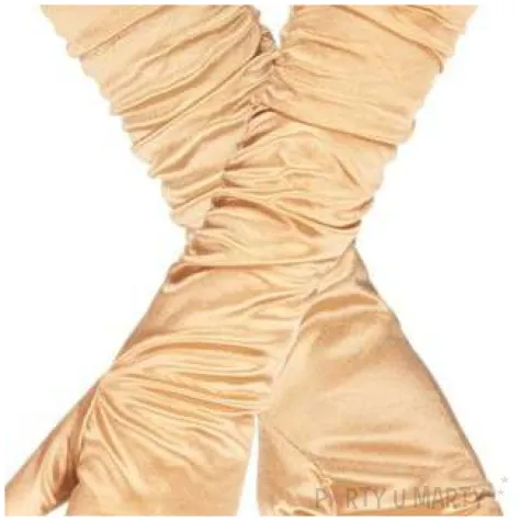 rekawiczki holllywood long zlote boland