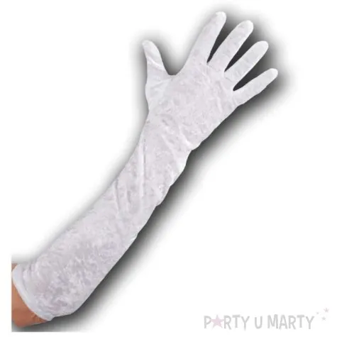 rekawiczki hollywood long biale carnival toys 50 cm