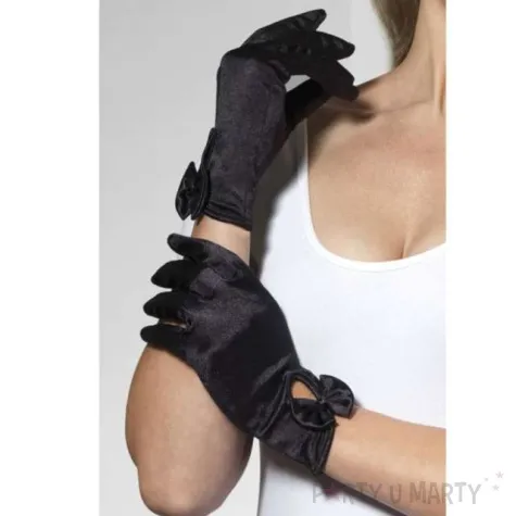 rekawiczki krotkie gloves czarne smiffys