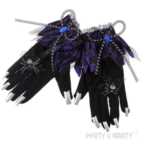 rekawiczki krotkie z pajakiem