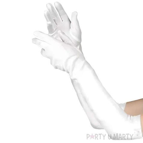 rekawiczki long elegant bialy fyasa 45 cm