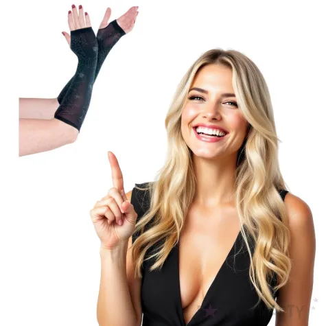 rekawiczki pajecze sieci bez palcow czarne amscan