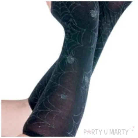 rekawiczki pajecze sieci bez palcow czarne amscan