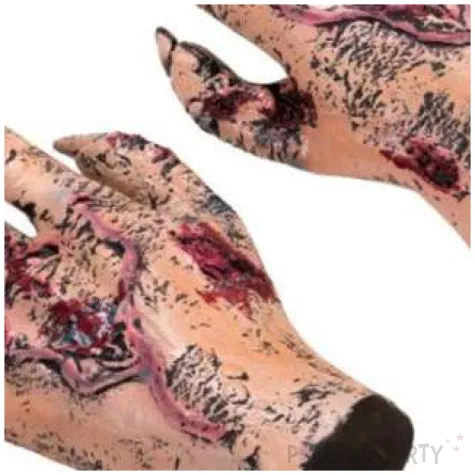 rekawiczki rany zombie carnival toys