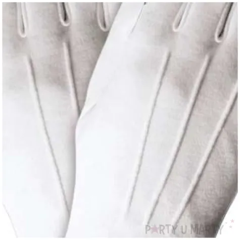 rekawiczki swiety mikolaj biale funny fashion