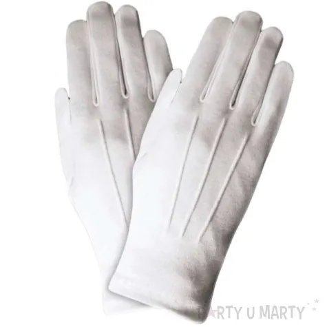 rekawiczki swiety mikolaj biale funny fashion