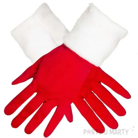 rekawiczki swiety mikolaj czerwone boland
