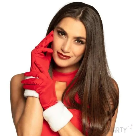 rekawiczki swiety mikolaj czerwone boland