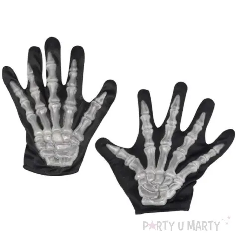 rekawiczki szkielet kosciotrup czarne smiffys
