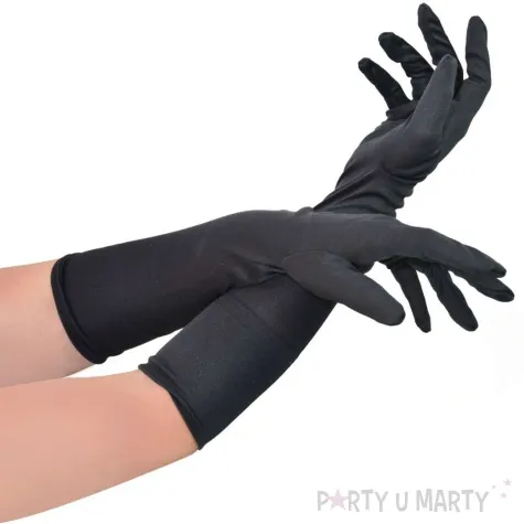 rekawiczki wieczorowe czarne arpex 40cm