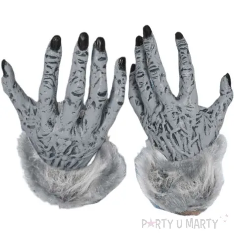 rekawiczki wilkolak pazury szare smiffys