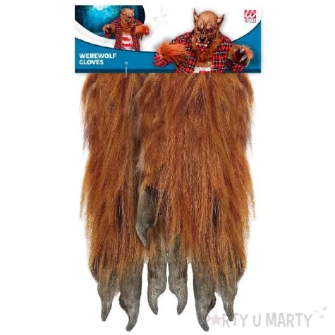 rekawiczki wilkolak z futrem brazowe widmann