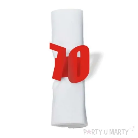 ringi papierowe do serwetek 70 urodziny czerwone 6 szt