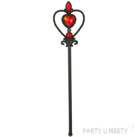 rozdzka party czarna z rubinem smiffys 32 cm