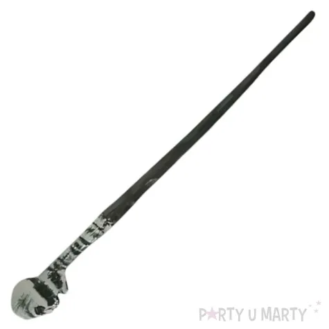 rozdzka party czaszka czarny partytino 45 cm