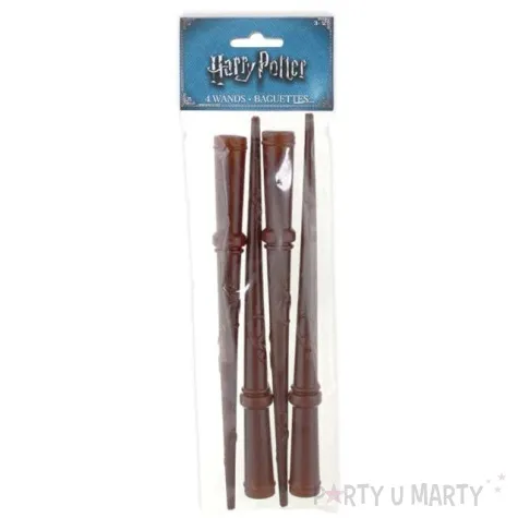 rozdzka party harry potter brazowa unique 4 szt