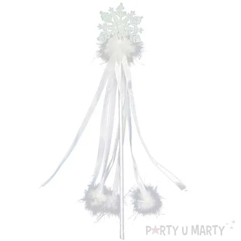 rozdzka party krolowa sniegu biala arpex 42 cm