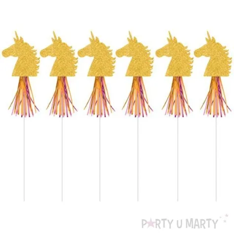 rozdzka party magiczny jednorozec amscan 45 cm 6 szt