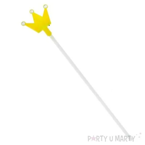 rozdzka party tiara swiecaca zolta 44 cm