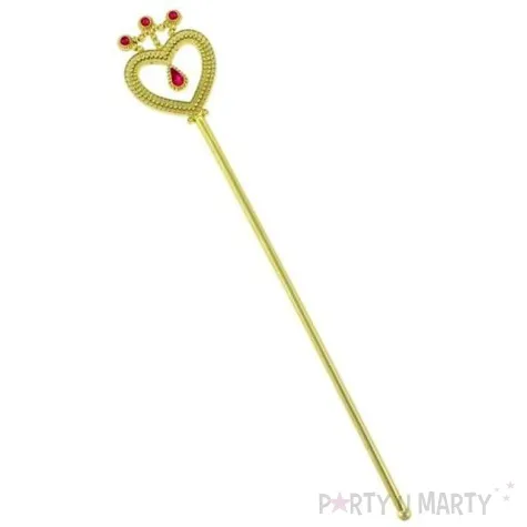 rozdzka party zlota z rubinem godan 37 cm