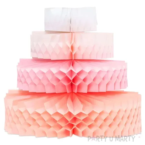 rozeta bibulowa stojaca honeycomb tort dekoracja na urodziny 23 cm