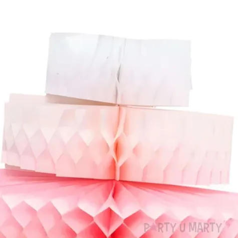 rozeta bibulowa stojaca honeycomb tort dekoracja na urodziny 23 cm