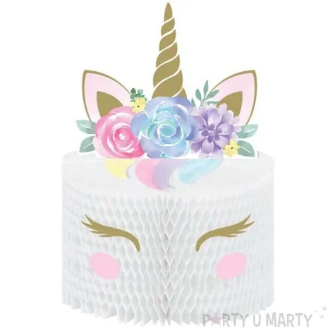 rozeta stojaca jednorozec creative converting 30 cm