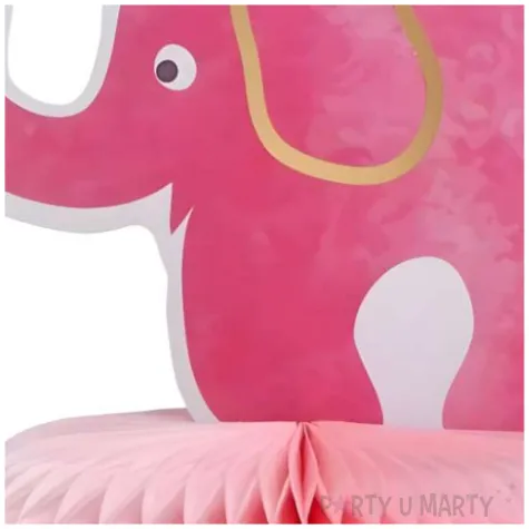 rozeta stojaca slonik rozowy godan 18 cm