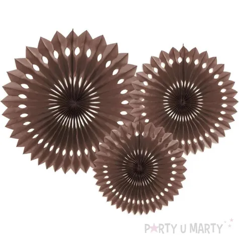 rozeta wisz ca classic br zowy partydeco 20 30 cm 3 szt