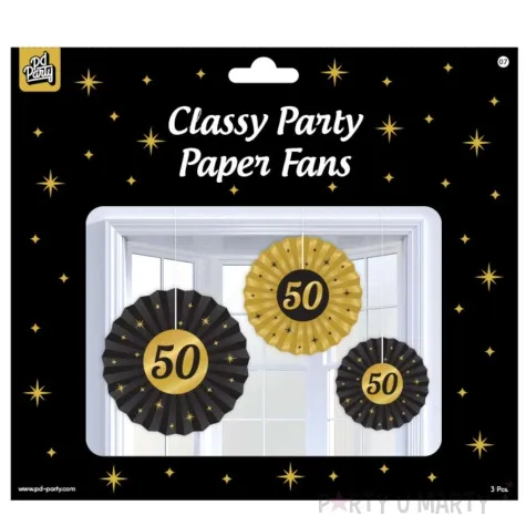 rozeta wiszaca 50 urodziny classy party 3 szt pd party