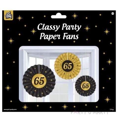rozeta wiszaca 65 urodziny classy party 3 szt pd party