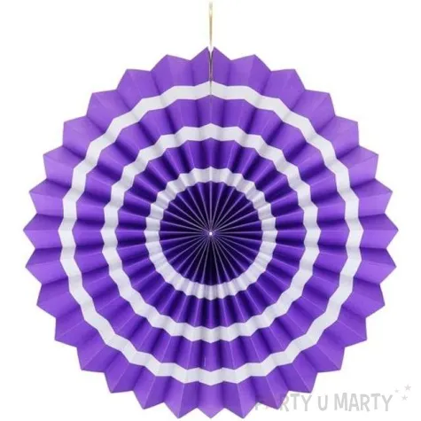 rozeta wiszaca bialy pasek lawendowy 40 cm