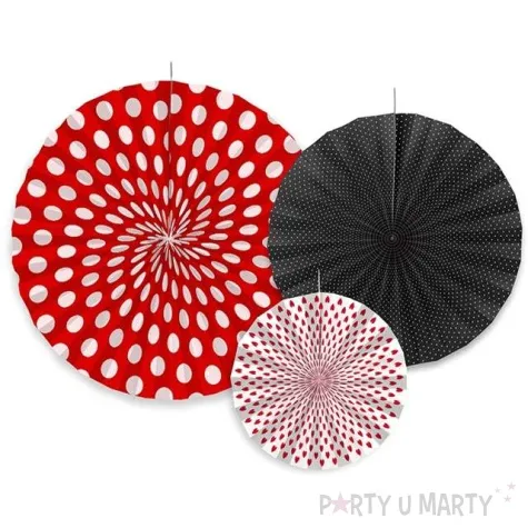 rozeta wiszaca biedronka partydeco 3 szt