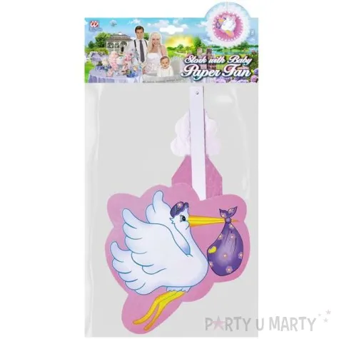 rozeta wiszaca bocian baby girl widmann