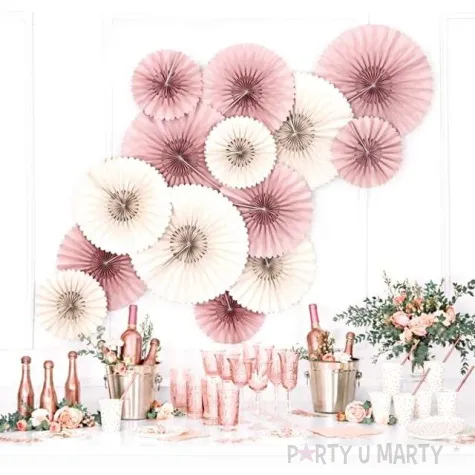 rozeta wiszaca classic bezowe partydeco 3 szt