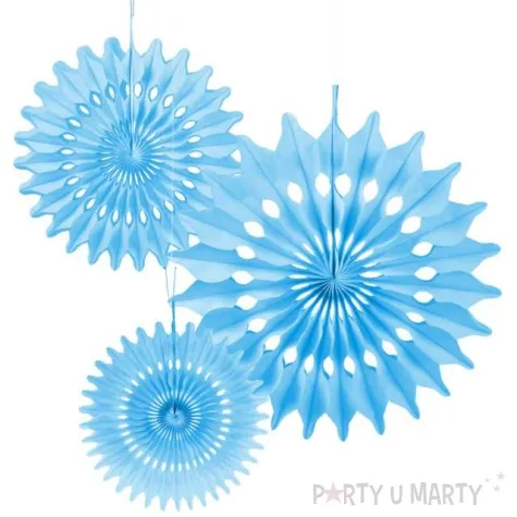 rozeta wiszaca classic blekitna arpex 30 cm 3 szt