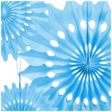 rozeta wiszaca classic blekitna arpex 30 cm 3 szt