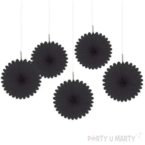 rozeta wiszaca classic czarna amscan 5 szt