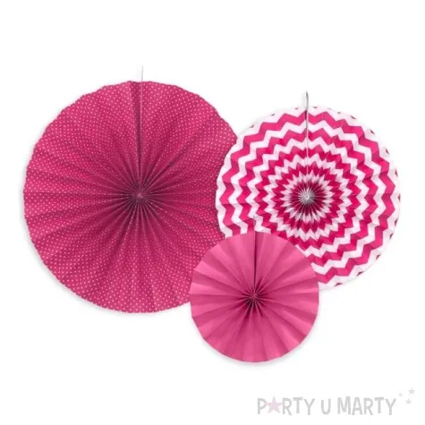 rozeta wiszaca classic fuksja 3 szt