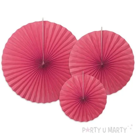 rozeta wiszaca classic fuksja partydeco 3 szt