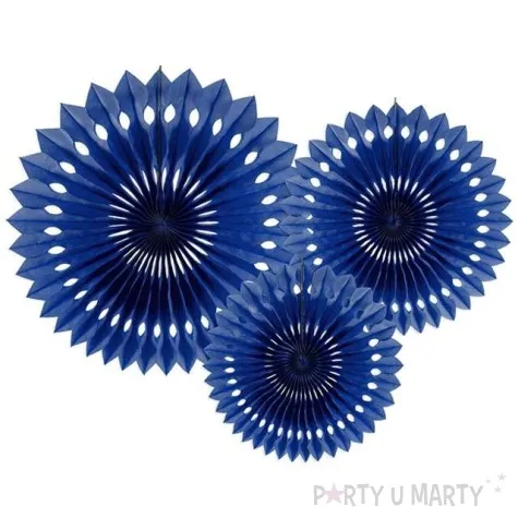 rozeta wiszaca classic granatowy 20 30 cm 3 szt