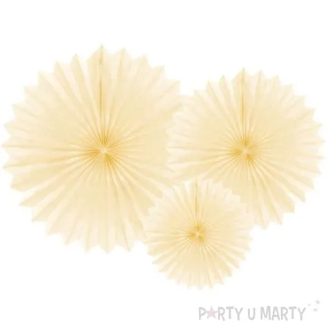 rozeta wiszaca classic kremowa jasna partydeco 3 szt