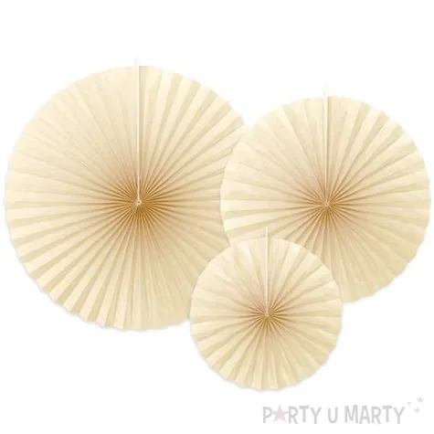 rozeta wiszaca classic kremowy 3 szt