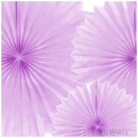 rozeta wiszaca classic lawendowa partydeco 3 szt